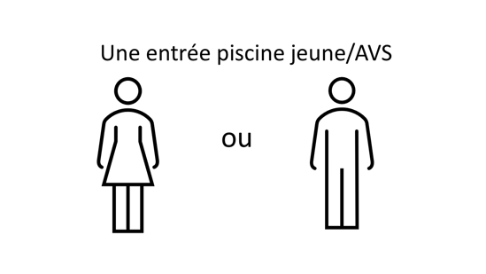 Bild von Entrée unique piscine jeune / AVS