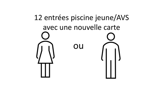 Bild von Carte à 12 points piscine jeune/AVS